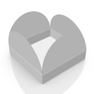 Caja con cierre en flor